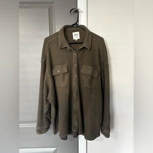 Aerie Lumberjane Waffle Knit Top